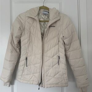 Columbia White Puffer Jacket